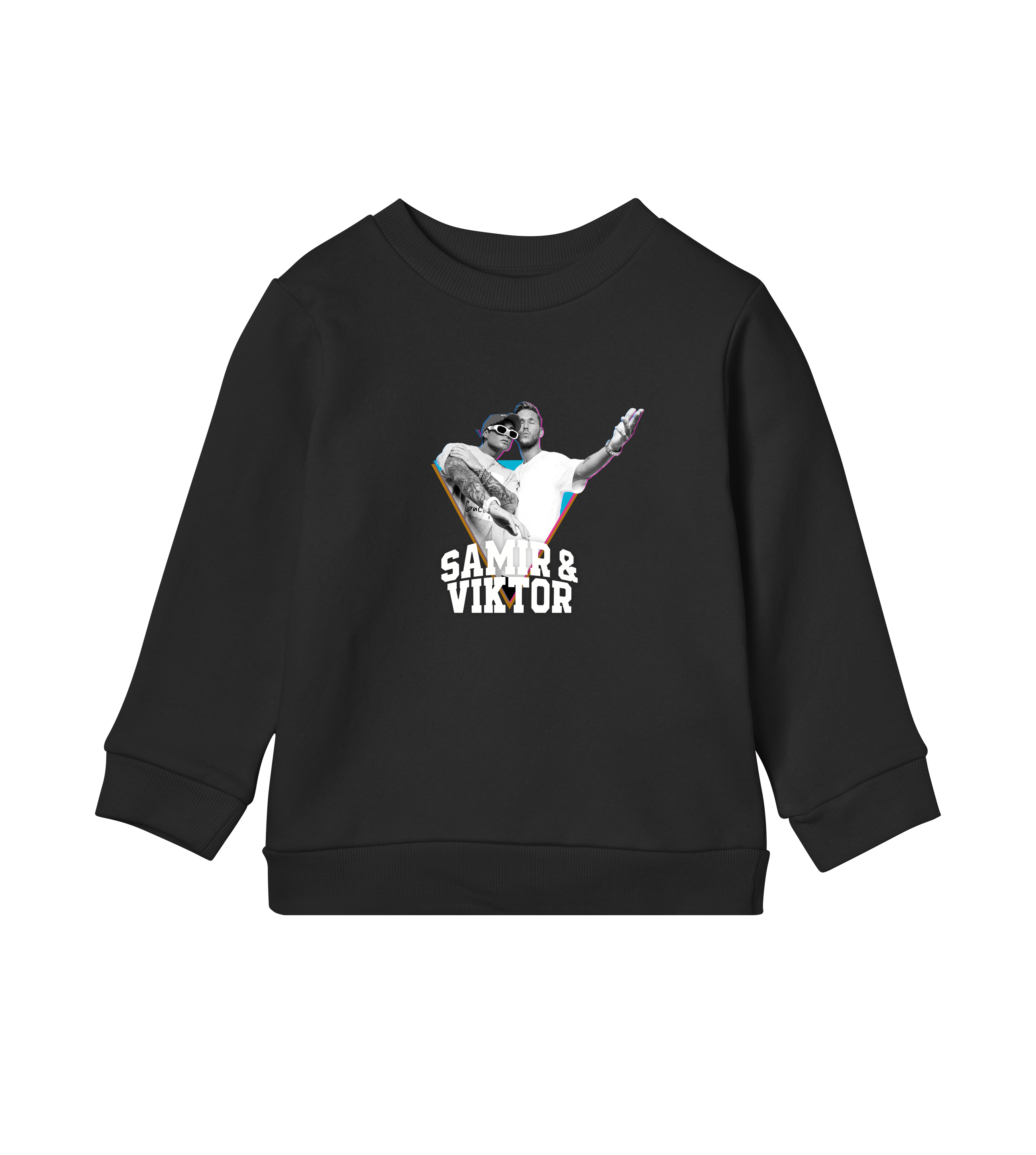 "Samir & Viktor" Kids Sweatshirt/Black