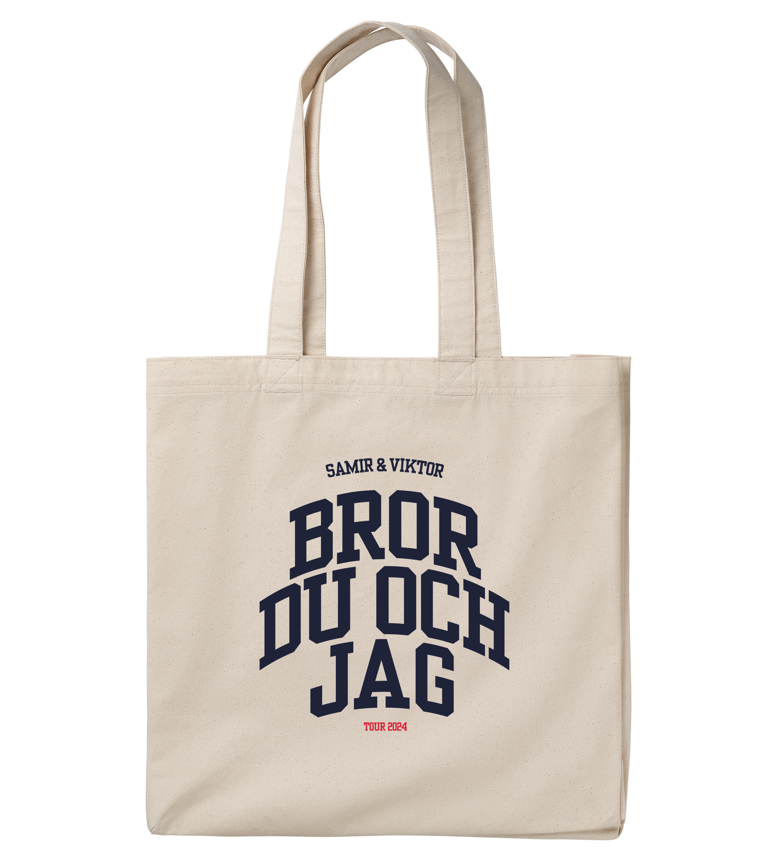 "BROR" CANVAS TOTE LARGE/NATURAL