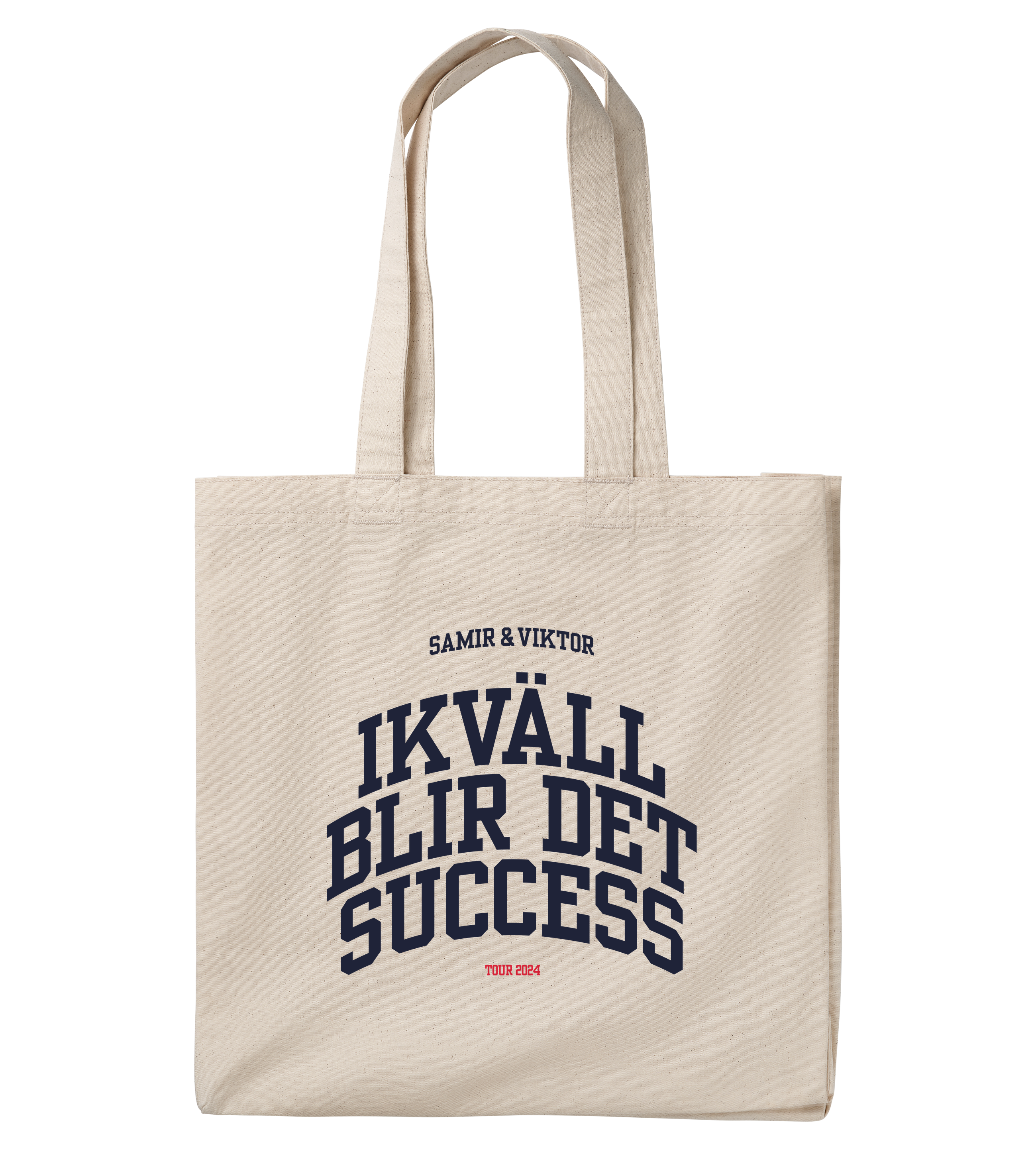 "SUCCESS" CANVAS TOTE LARGE/NATURAL